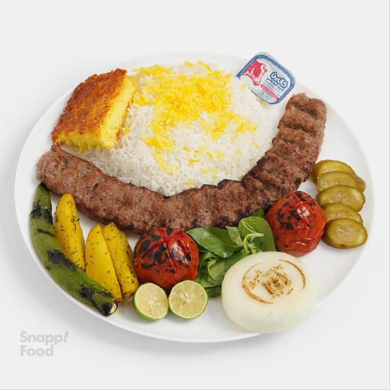Special koobideh kebab with rice, 30 cm